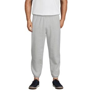 Lands' End Mens‎ Serious Sweats Gray Jogger Sweatpants Cotton Blend Lounge L
